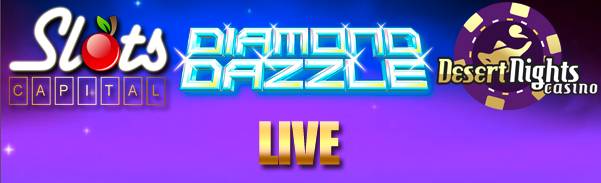 Slots Capital Online Casino - $7 Freeplay + 250% Deposit Bonus on Diamond Dazzle