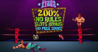 Royal Ace Online Casino - No Rules 200% Bonus + 10 Free Spins on Lucha Libre