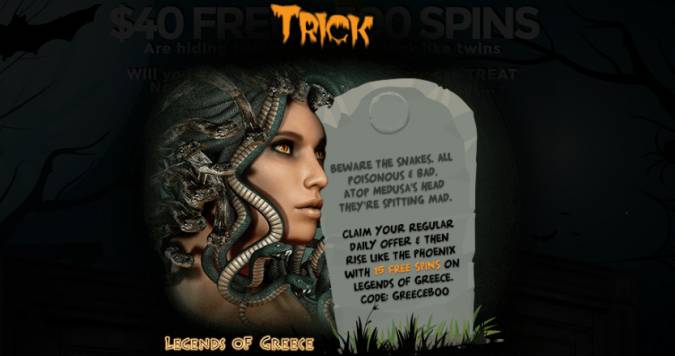 15 Free Spins on Legends of Greece @ 5 BetOnSoft Casinos