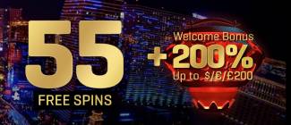 MaxiPlay Online Casino - Exclusive 55 FS on Lights + 200% Welcome Bonus