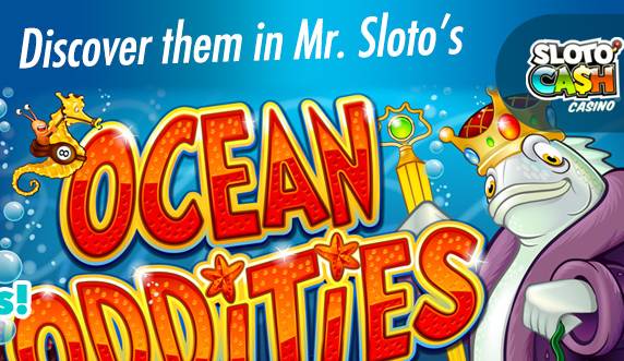 Sloto Cash Casino - 100% Bonus + 75 Free Spins on Ocean Oddities August 2017