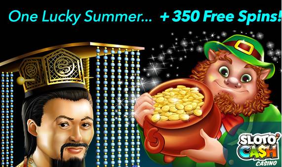 Sloto Cash Casino - 150% Deposit Bonus + 350 Free Spins August 2017