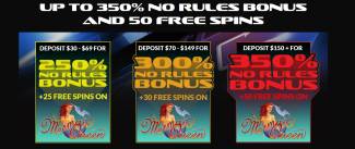 Planet 7 Casino - up to 350% No Rules Bonus + 50 FS on Mermaid Queen