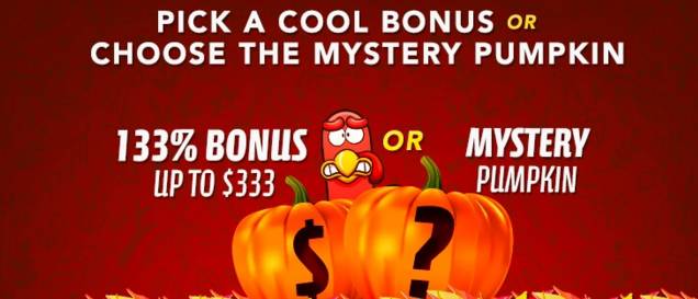 Slotastic Casino - 133% Bonus up to $333 or Mystery Pumpkin Bonus