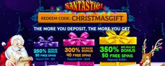 Royal Ace Casino - up to 350% No Rules Bonus + 50 FS on Santastic