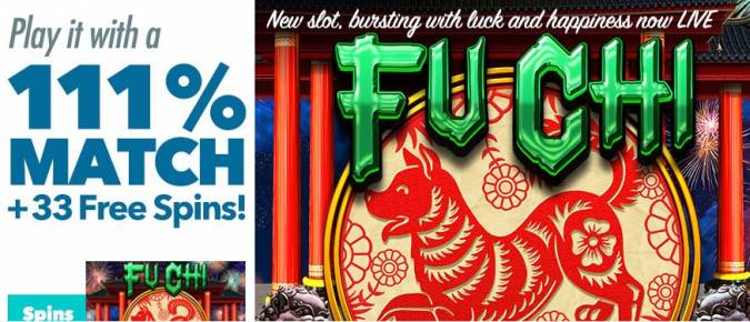 Uptown Aces Casino - 111% Bonus + 33 Free Spins on Fu Chi