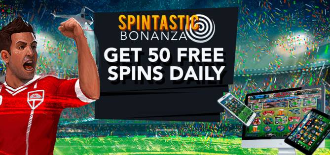 Slotastic Casino - up to 50 daily Free Spins on Football Frenzy February 2018