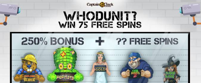 Captain Jack Casino - 250% No Max Bonus Code + ?? Free Spins