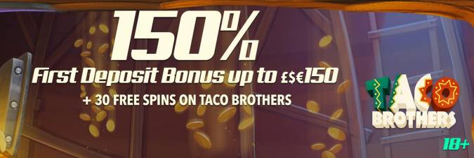 Mr SuperPlay Casino - Exclusive £€$950 Welcome Pack + 30 FS on Taco Brothers 2018