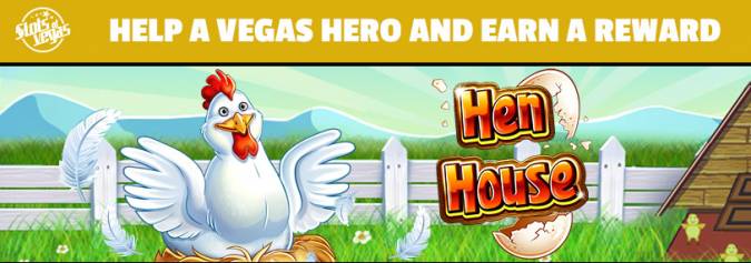 Slots of Vegas Casino - 325% No Max Bonus + 50 Free Spins on Hen House