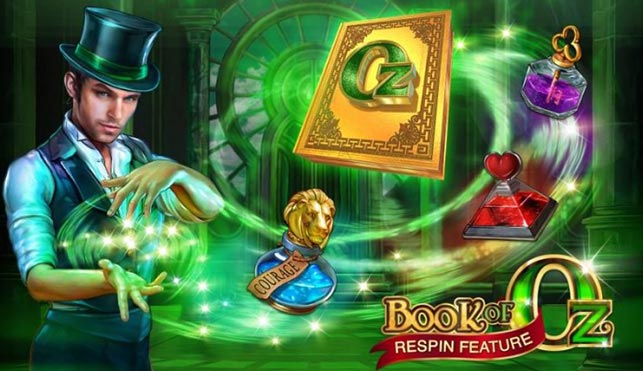 Play Book of Oz and win £€$100 FREE @ 30 Microgaming Casinos