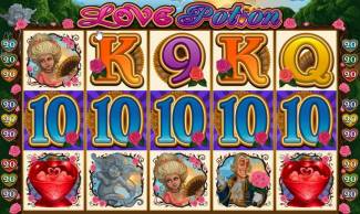 Play Love Potion and win £€$100 FREE @ 30 Microgaming Casinos