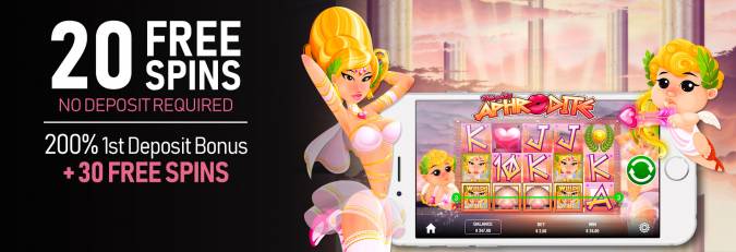 Vegas Crest Casino - Exclusive 20 FS on Mighty Aphrodite + 200% Bonus + 30 Free spins