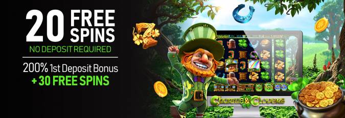 Vegas Crest Casino - Exclusive 20 FS on Charms and Clovers + 200% Bonus + 30 Free spins