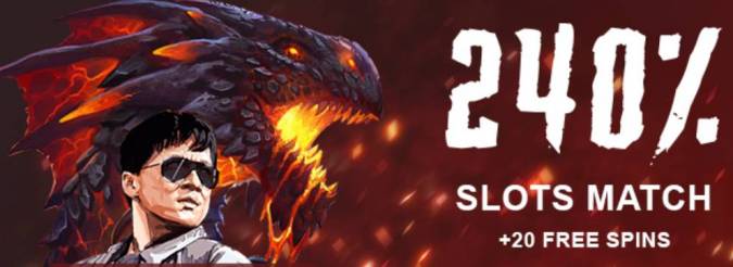 Free Spin Casino - 240% Deposit Bonus Code + 20 Free Spins on Fire Dragon