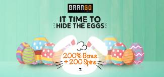 Casino Brango - 200% Deposit Bonus + 200 FS on Henhouse (today only)