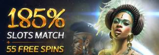 Exclusive Casino - 185% Deposit Bonus + 55 Free Spins on Secret Jungle