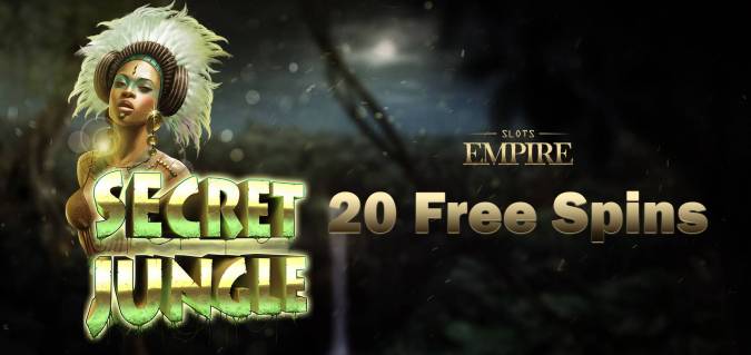 Slots Empire Casino - Exclusive 20 No Deposit FS Bonus Code on Secret Jungle