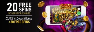 Vegas Crest Casino - Exclusive 20 FS on Dragon Pearls + 200% Bonus + 30 Free spins