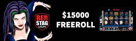 Red Stag Casino - $15,000 FREEROLL Slots Tournament on Black Magic October 2019