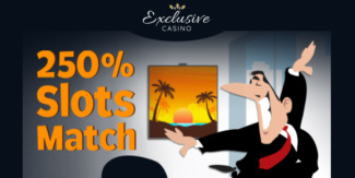 Exclusive Casino - 250% Deposit Bonus + 25 FS on Samba Sunset + 100% Cashback