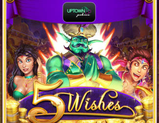 Uptown Pokies - 111% Deposit Bonus + 111 Free Spins on 5 Wishes