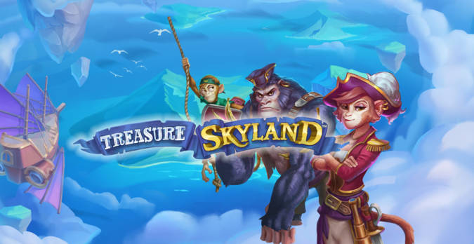 Play Treasure Skyland and win £€$100 FREE @ 30 Microgaming Casinos