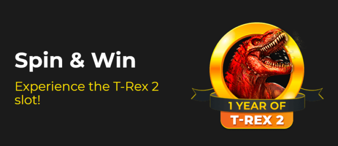 Slotastic Casino - 100% Deposit Bonus + 50 Free Spins on T-Rex II September 2020