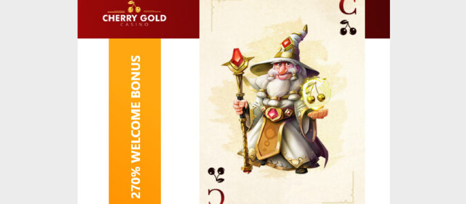 Cherry Gold Casino - 270% Welcome Deposit Bonus Code + 100% Cashback