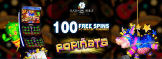 Platinum Reels Casino - Exclusive 100 No Deposit FS Bonus Code on Popinata