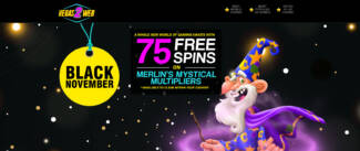 Vegas2Web Casino - Exclusive 75 No Deposit FS Bonus Code on Merlins Mystical Multipliers