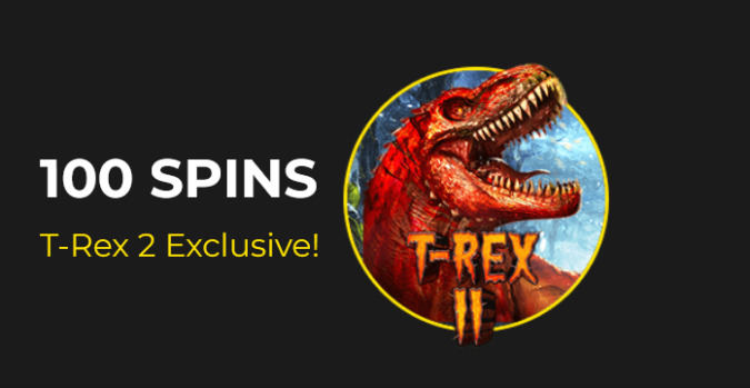 Slotastic Casino - Deposit $50 and get 100 Added Free Spins on T-Rex II