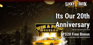 Lucky Creek Casino - Exclusive $20 Anniversary Free Chip No Deposit Bonus Code