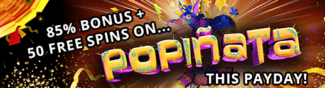 Spinfinity Casino - 85% Deposit Bonus + 50 Free Spins on Popinata March 2021