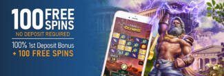 CyberSpins Casino - Exclusive 100 No Deposit FS on Take Olympus + 100% Bonus + 100 Free spins