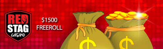 Red Stag Casino - $1,500 Fistful of Chips Freeroll Tournament March 2021