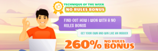 260% No Rules Deposit Bonus Code @ 11 RTG Casinos (today only)