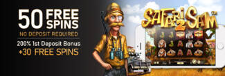 Vegas Crest Casino - Exclusive 50 No Deposit FS on Safari Sam 2 + 200% Bonus + 30 Free spins