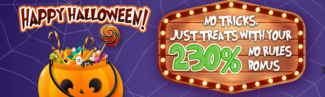 230% No Rules Halloween Deposit Bonus Code @ 4 RTG Casinos (today only)