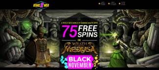 Vegas2Web Casino - Exclusive 75 No Deposit FS Bonus Code on Wrath of Medusa