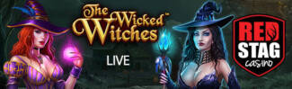 Red Stag Casino - $5 Free Chip on The Wicked Witches + 450% Deposit Bonus up to $900