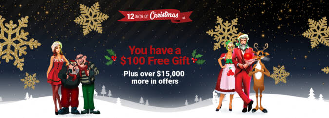 $100 Christmas Free Chip No Deposit Bonus Code @ 11 RTG Casinos