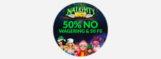 Casino Extreme - 250% No Wagering Deposit Bonus + 50 FS on Naughty or Nice 3 + Cash Out Instantly!