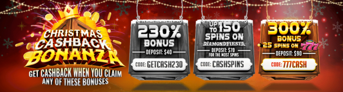 Raging Bull Casino - 3xWeekend Bonuses + Christmas Cashback Bonanza