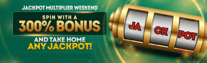 300% Jackpot Deposit Bonus Code @ 11 RTG Casinos (this weekend only)