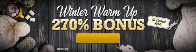 Grand Fortune Casino - 270% Winter No Max Deposit Bonus Code