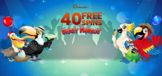 LaRomere Casino - Exclusive 40 No Deposit Free Spins Bonus Code on Party Parrot