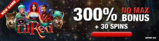 Fab Spins Casino - 300% Deposit Bonus + 30 Free Spins on Lil Red