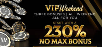 230% No Max Deposit Bonus Code @ 4 SpinLogic Gaming Casinos (this weekend only)