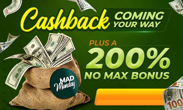 200% Monday No Max Deposit Bonus + 10% Cashback @ 11 SpinLogic Gaming Casinos (today only)